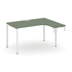 Стол-надставка на опорную тумбу (правый) CONCEPT CN.OSAN-002(R) Дуб Винченцо Белый