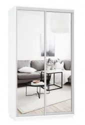 Шкаф-купе двухдверный Экспресс Дуо Экспенс 1200х2200h Белый снег