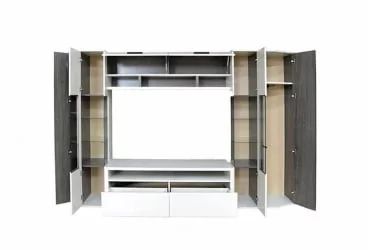 Шкаф-стенка в гостиную Атлант Ясень Анкор Светлый Ясень Анкор Темный