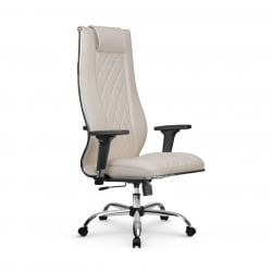 Кресло руководителя Мetta L 1m 50M/2D Infinity Easy Clean (MPES) Комплект 5 Светло-бежевое