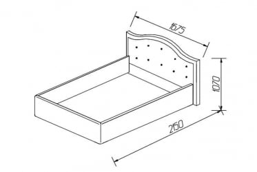 Кровать Стелла, 1400*2000 мм, велюр Rock 12, серо-фиолетовый