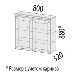 Шкаф кухонный Оливия 71.11