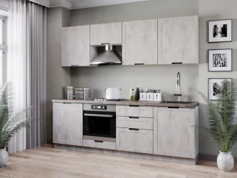 Шкаф кухонный окончание 350 Джамис ЛД 296.690.000.034 Белый Белый камень