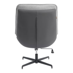 Кресло Космо велюр/букле/экокожа, ВТ шапе силвер/графит / Cosmo VT shape silver/графит