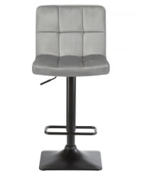 Стул барный DOBRIN DOMINIC (серый велюр (MJ9-75)) 2 шт