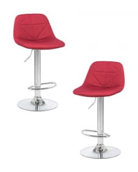 Стул барный DOBRIN DINA (бордовый) 2 шт