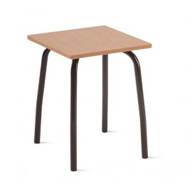 Табурет кухонный 320х320 мм Пластик Бук/Металл Коричневый