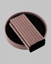 Пуф складной с ящиком Store Round пыльно-розовый