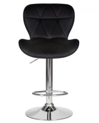 Стул барный ДОБРИН БАРНИ (черный велюр (МДЖ9-101)) 2 шт / DOBRIN BARNY (MJ9-101))