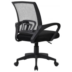 Кресло CРОМЕКС (КРОМЕКС) Топ CХ-695 сетка/ткань ТВ черное / CROMEX Top CH-695 TW