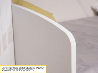 Кровать Монако 903.05 Белый шпон/Даллас Айвори