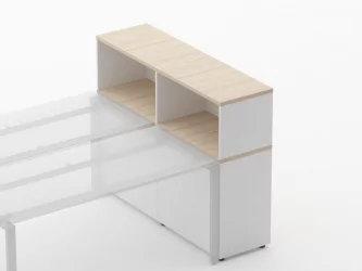Тумба комбинированная высокая для рабочего модуля Deka 9.04.145 Туя/Белый