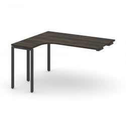 Стол-приставка к опорной тумбе/шкафу (левый) CONCEPT CN.OSAPR-006(L) Дуб Мали Черный