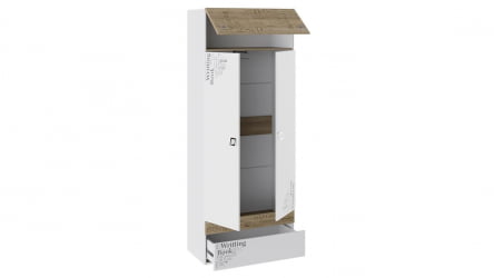 Детский шкаф для одежды Оксфорд ТД-139.07.22 Ривьера Белый с рисунком