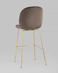Стул барный Beetle gold Коричневый