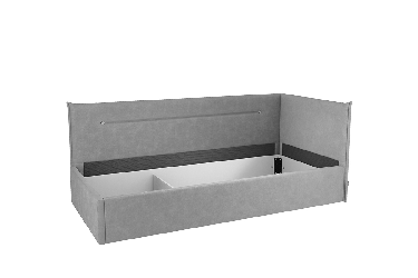 Кровать  0.9 Альба (Тахта) КМ.T-16 персик (велюр)