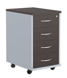 Тумба подкатная IMAGO ТМ-4.А Венге Магия Металлик