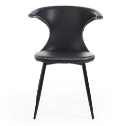 Стул FLAIR (mod. 9020) экокожа/металл, 60 х 56 х 78 см , зеленый 14/черный