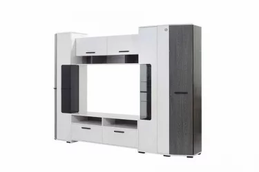 Шкаф-стенка в гостиную Атлант Ясень Анкор Светлый Ясень Анкор Темный