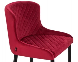 Стул полубарный DOBRIN CHRISTIAN 65  Бордовый велюр V108-85
