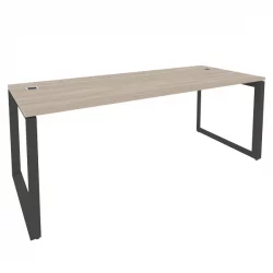 Стол рабочий руководителя на О-образном м/к ONIX O.MO-SRR-6.8 Дуб Аттик/Антрацит