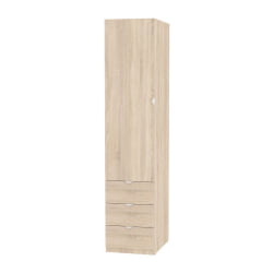 Шкаф распашный Риал(H19)198х45х45ручкаторцеваяTR-2(ДСС)