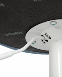 Стул барный ДОБРИН ТАИЛОР ВХИТЕ (пудрово-голубой велюр (МДЖ9-74)) 2 шт / DOBRIN TAILOR WHITE (MJ9-74))