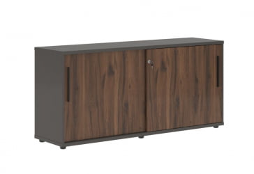 Шкаф с дверьми-купе EDIS ELC 1643 Дуб Денвер темный Черный Мокко