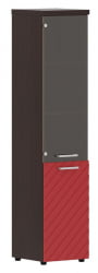Шкаф колонка комбинированная с топом (левый) Torr LUX TLHC 42.2 L Венге Магия Красный