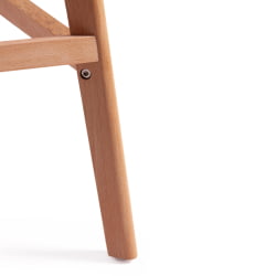 Стул барный TULIP BAR (mod. C1014H) / 1 шт. в упаковке пластик/дерево, 57 х 48 х 114 см, серый 024 /натуральный