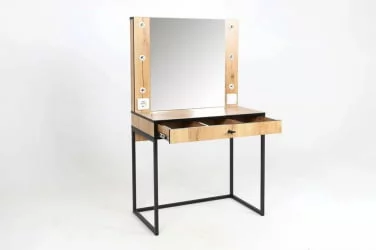 Туалетный стол Берген 2 Дуб Крафт Золотой Черный