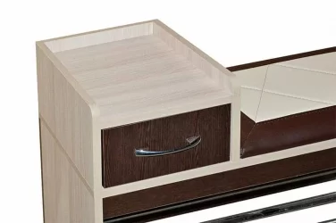 Тумба в прихожую Ольга 5 Ясень шимо светлый Венге