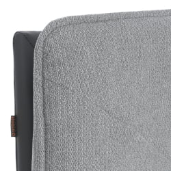 Кресло Космо велюр/букле/экокожа, ВТ шапе силвер/графит / Cosmo VT shape silver/графит