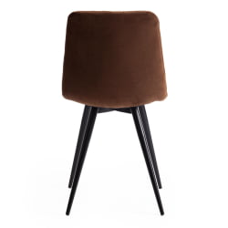 Стул CHILLY X (mod. 7096-1) ткань/металл, 45x53х88 см, высота до сиденья 50 см, коричневый barkhat 12/черный