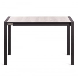 Стол GALEON ЛДСП/HPL/металл, 110 x 70+45 x 75 см, Мрамор белый/чёрный