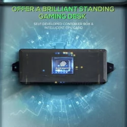 Геймерский стол EUREKA ERK-EGD-S62B Черный с RGB