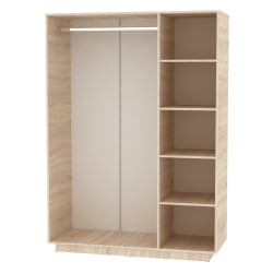 Шкаф распашный Аврора(Х22)1872х1351х540(ЯАС) / Аврора(H22)1872х1351х540(ЯАС)