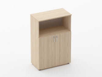 Шкаф средний полуоткрытый Глассй 6.12.121 Венге / Glassy