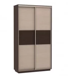 Двустворчатый гардеробный шкаф Экспресс Мини венге/дуб молочный