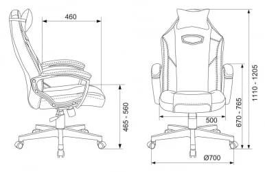 Геймерское кресло Zombie HERO BATZONE Черный