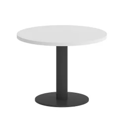 Стол журнальный круглый HOME OFFICE VR.SP-5-60.1G Белый Бриллиант/Антрацит металл