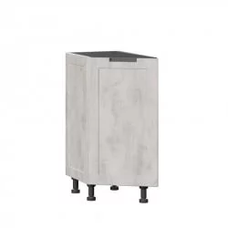 Тумба кухонная окончание 350 Джамис ЛД 296.220.000.055 Черный Белый камень