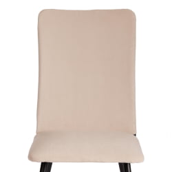 Стул со спинкой La Rousse NEW, велюр, бежевый/черный, 7, 45x55x93 см