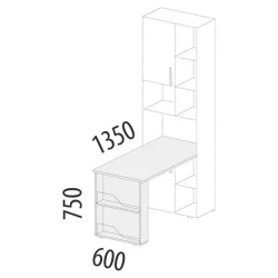 Стол письменный Аляска 501.16