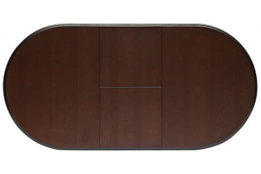 Раздвижной овальный стол Eva (EV-T4EX) дерево гевея/мдф, 120+39х80х75см, Tobacco