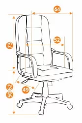 Кресло руководителя Devon (черный 36-6)