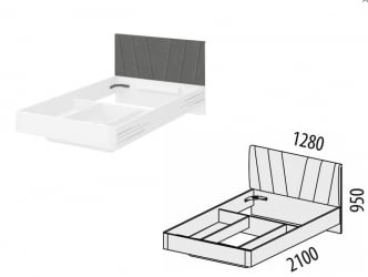 Каркас кровати Аляска 502.12