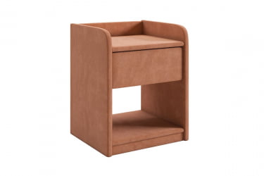 Тумба прикроватная Аманда 2 TM-003.2 персик (велюр)