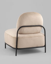 Кресло Стоун К велюр рельефный бежевый