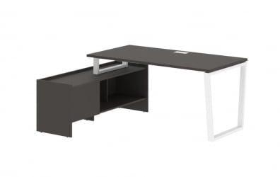 Стол с тумбой EDIS EVCT 17814 Мокко Белый